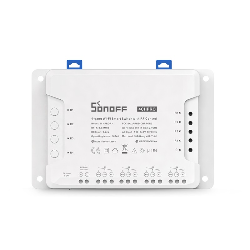 Interruttore Sonoff 4 canali pro WiFi smart compatibile con Alexa e Google  Home