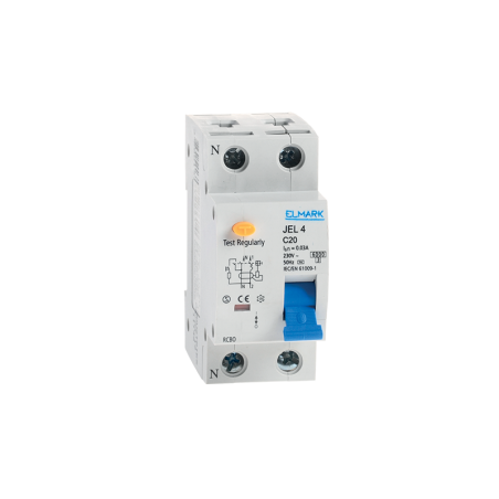 JEL4 C32 32A/30mA Interruttore Differenziale Elmark Combinato