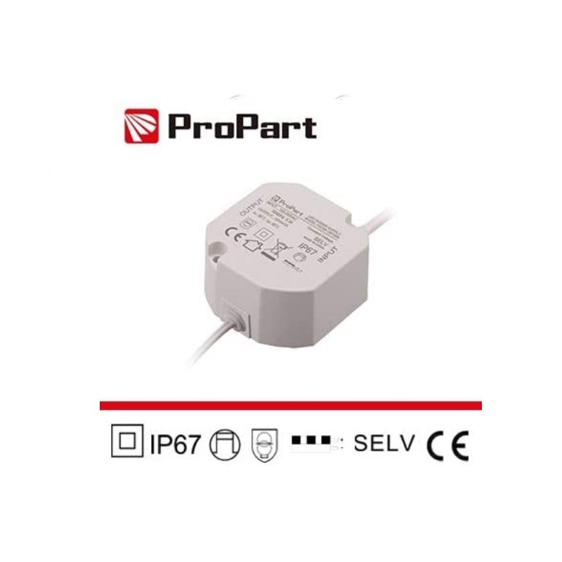 ProPart Alimentatore IP67 Stagno Per Telecamere/Lampade/Strisce Led 12v Dc  20W 1.67A (impermeabile)