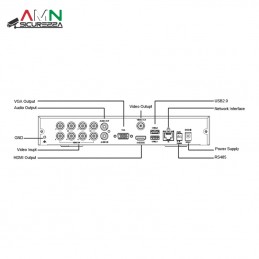 Videoregistratore xvr ibrido AMN 6 canali H.265 5mpx audio via cavo