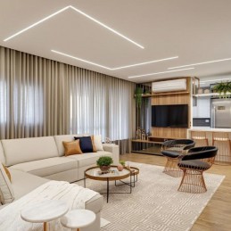 Barra LED magnetica 48V DC 20W per binario ad incasso opaco traslucido