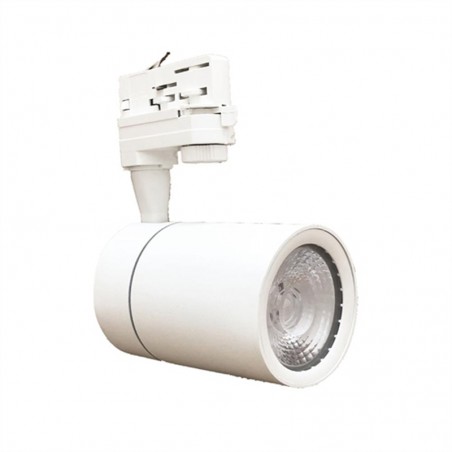 Faretto LED Bianco a binario 30W Trifase faro super compatto COB