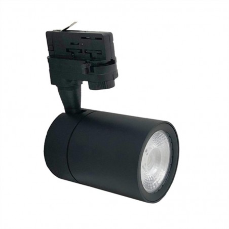 Faretto LED Nero a binario 30W Trifase faro super compatto COB