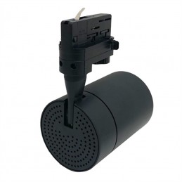 Faretto LED Nero a binario 30W Trifase faro super compatto COB