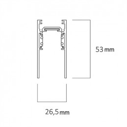 Binario magnetico 1 metro 48V