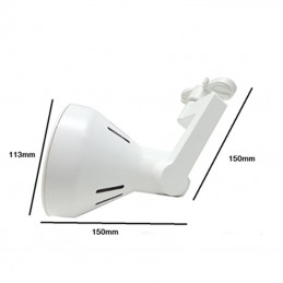 Porta faretto par 30 E27 per binario monofase