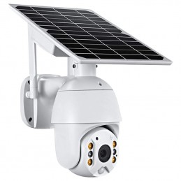 Telecamera domotica Solare WiFi 360 gradi 1080p FHD Ptz Slot SD
