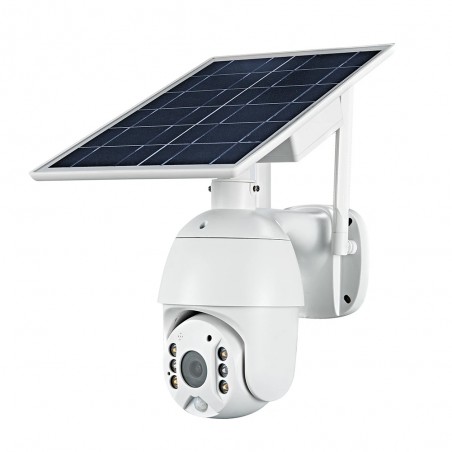Telecamera domotica Solare WiFi 360 gradi 1080p FHD Ptz Slot SD