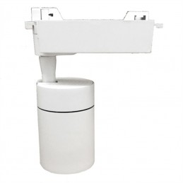 Faretto LED Bianco a binario 20W 4000k Monofase faro super compatto LED COB