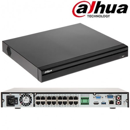 Nvr dahua 16 canali 4k AI WizSense  NVR5216-16P-EI