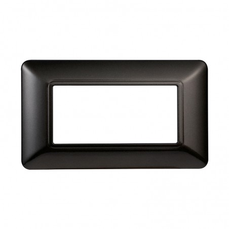 PLACCA 4  POSTI MATIX ETTROIT ACCIAIO SCURO MT83407