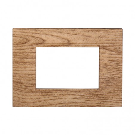 PLACCA 3 POSTI LEGNO CHIARO QUADRATA LIVING ETTROIT LN89304