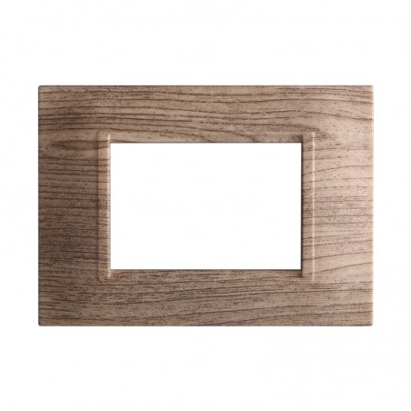 PLACCA 3 POSTI LEGNO SCURO QUADRATA LIVING ETTROIT LN89305