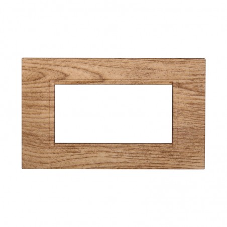 PLACCA 4 POSTI LEGNO CHIARO QUADRATA LIVING ETTROIT LN89404