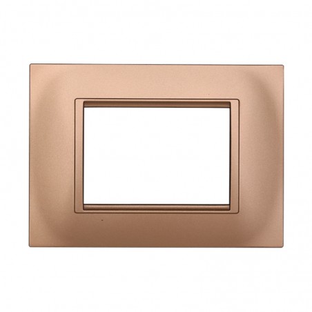 PLACCA 3 POSTI ORO QUADRATA LIVING ETTROIT LN89311