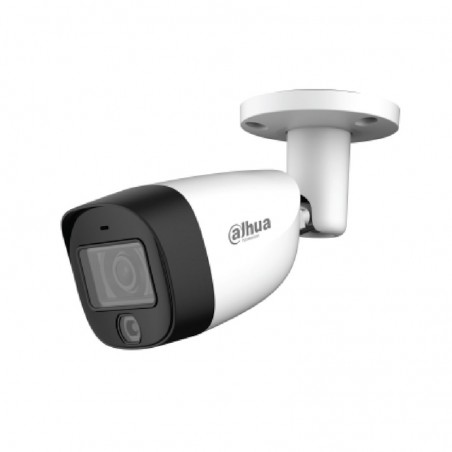Telecamera bullet Dahua hdcvi ibrida 4in1 2Mpx 2.8MM Audio Dual Light IP67 DH-HAC-HFW1200CLP-IL-A-028B-S6 Plastica