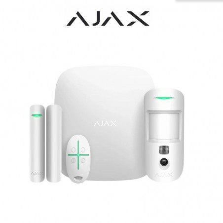 StarterKit Cam ASP AJAX (Hub 2 + MotionCam + DoorProtect + SpaceControl)  Kit allarme wireless senza fili GPRS/LAN/2SIM 2G - AJ