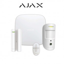StarterKit Cam Plus ASP kit allarme wireless Ajax (Hub 2 Plus + MotionCam + DoorProtect + SpaceControl) AJ 38174