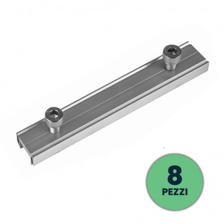 V-TAC 8*Giunzione di profilo per fissaggio pannelli fotovoltaici VT-450 VT-545 sku 11394
