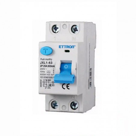 Magnetotermico Differenziale 1P+N 32A 300mA 220V 6KA CLASSE A 2 Moduli JX253268