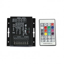 V-TAC Controller per Strip LED RGB+W Dimmerabile Porta RJ45 con Telecomando 24 Tasti sku 3338