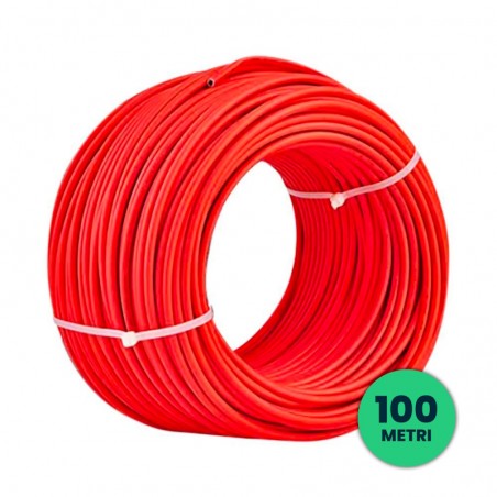 V-TAC Cavo Solare Fotovoltaico 6 mmq Unipolare Colore Rosso  (Prezzo al Metro)