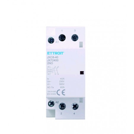 AC contattore DIN Rail 2P 220V 40A 2 Contatti NO JX72400