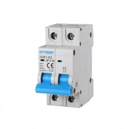 Interruttore Magnetotermico 2P 16A 220v 6KA 2 Moduli JX121660