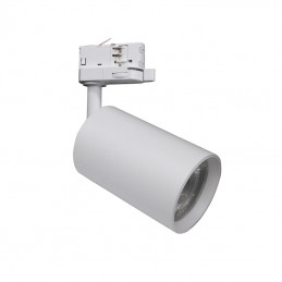 Faretto Bianco a Binario 30w Trifase Doppia Accensione CCT Luce 3000-4200-6400k Vivalamp FB-53-30W-SW