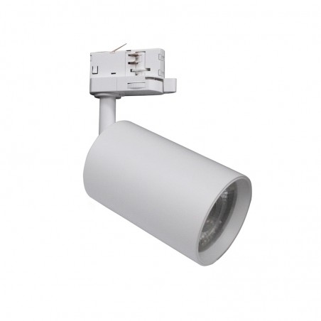 Faretto Bianco a Binario 30w Trifase Doppia Accensione CCT Luce 3000-4200-6400k Vivalamp FB-53-30W-SW