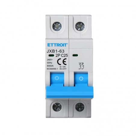 Interruttore Magnetotermico 2P 25A 220v 2 Moduli 6KA JX122560