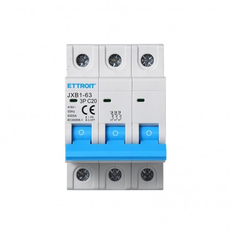 Interruttore magnetotermico 3P 20AH 380v 6ka JX132060