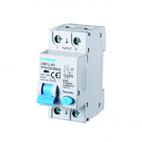Magnetotermico Differenziale 1P+N 32AH 300mA 220v 2 Moduli JX273263