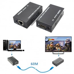 Extender HDMI Lan Fino a 60mt Con Cavo Utp in 1080p Full Hd ET5001