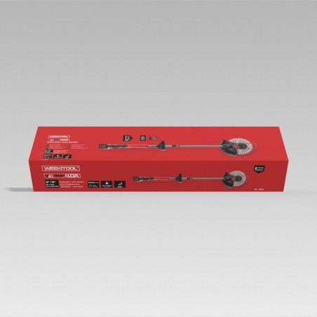Tosa Erba WEEKITOOL 6"/9" Brush Less 6000 RPM 110-140 CM Con 2 Batterie a 21V 4.0A
