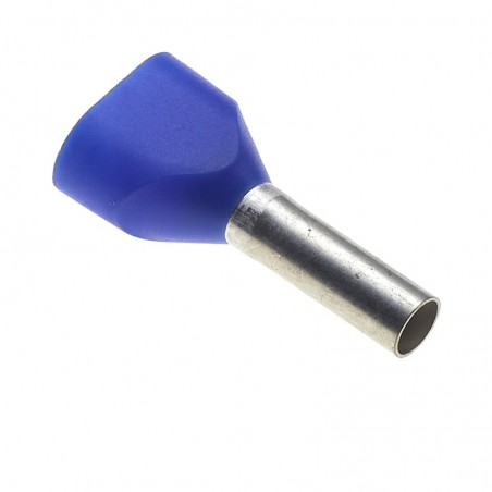 Puntalini Terminali  Blu 100 Pezzi 2x2,5mm TE2510-B