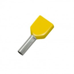 Puntalini Terminali  Gialli 100 Pezzi 2x2,5mm TE2510-G