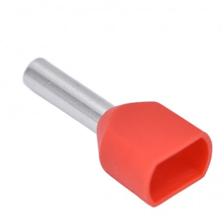 Puntalini Terminali Rosso100 Pezzi 2x1,5mm TE1508-R