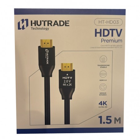 Cavi Hdmi 20Mt 4K 3840x2160 pixel Hutrade HT-HD03 1,5Mt