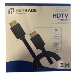 Cavi Hdmi 3Mt 1.4V Full-Hd 1920x1080 Hutrade HT-HD02 3M