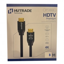 Cavi Hdmi 3Mt 4K 3840x2160 pixel Hutrade HT-HD03 3MT