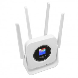 Modem Con Scheda SIM 4G CPE Con 1 Uscita LAN, 4 Antenne e Batteria