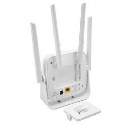 Modem Con Scheda SIM 4G CPE Con 1 Uscita LAN, 4 Antenne e Batteria