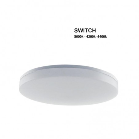 Plafoniera Tonda RA80 36W CCT 3000k 4200k 6400k Vivalamp 330mm 3821 Lumen