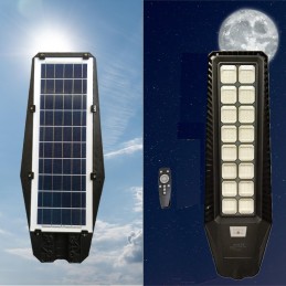 Lampione stradale LED 800w professionale con pannello solare e telecomando 90X23X6CM