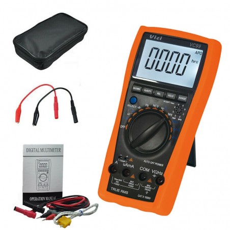 Tester Multimetro Digitale Professionale AC/DC AC/DC IEC/EN 600V VC99