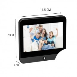 Spioncino  Per Porta Wireless App Tuya con Slot Per Scheda Sd schermo LCD 2.4" Ricaricabile