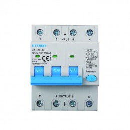Magnetotermico Differenziale Classe A 3P+N 50AH 300mA 380V 6KA JX265068