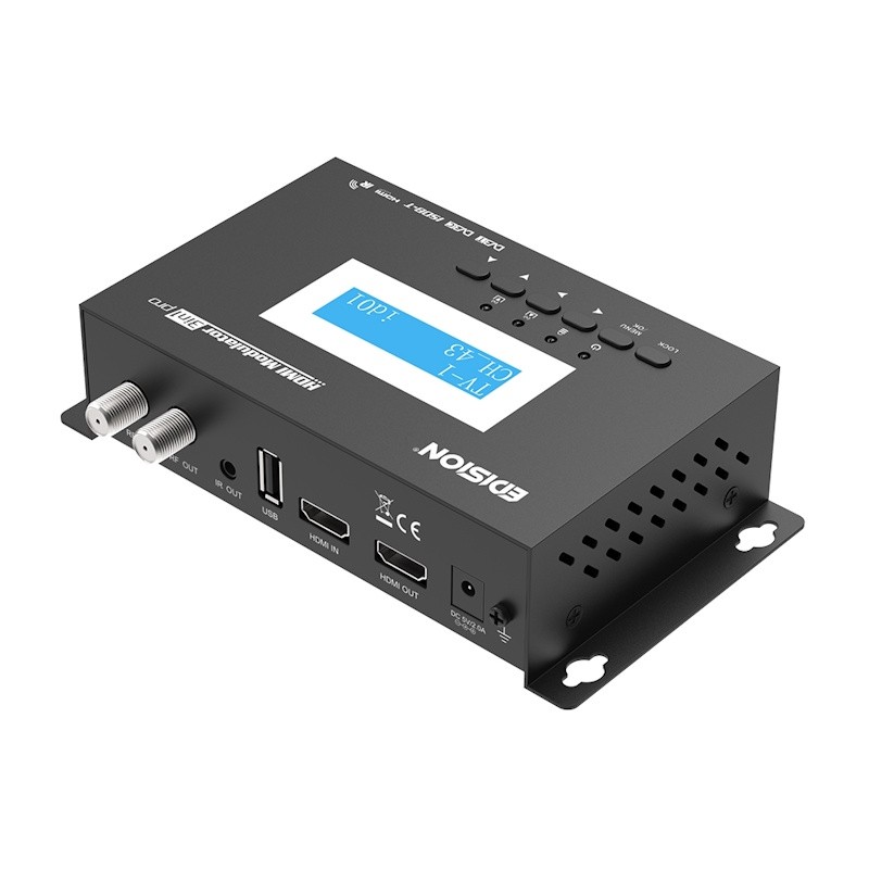 Modulatore Rf Per Decoder e Sistemi di Videosorveglianza Hdmi In e Out 3 In 1 Pro Edision Modulatore Rf Per Decoder e Sistemi di Videosorveglianza Hdmi In e Out 3 In 1 Pro Edision