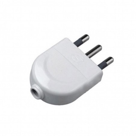 V-TAC Spina Singola 16A 2P+T con Uscita Cavo Dritta Colore Bianco sku 8718